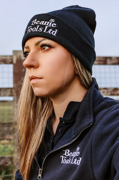 Beanie Embroidered Navy Beanie